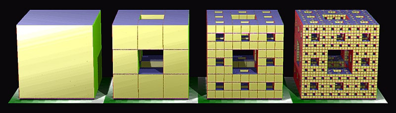 eponge menger fractales construction